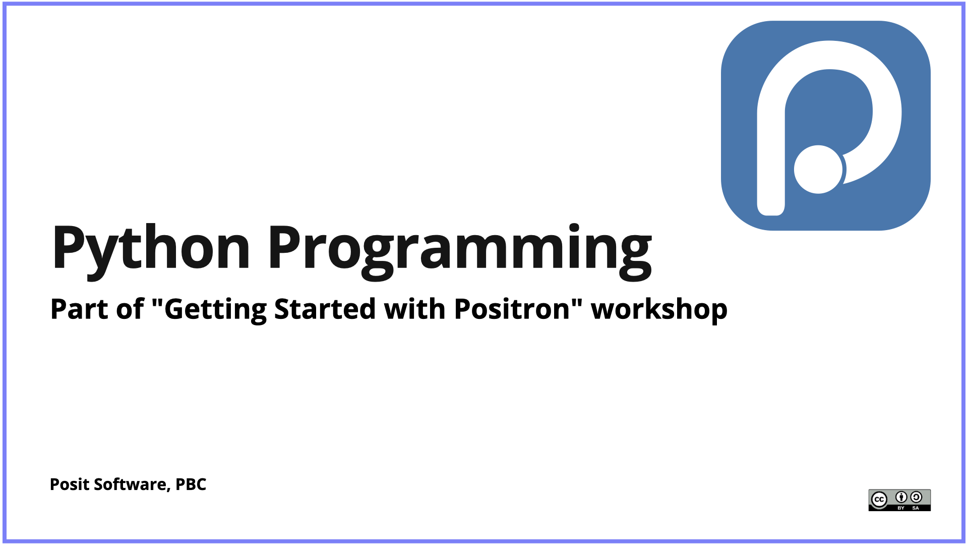 Getting Started with Positron
